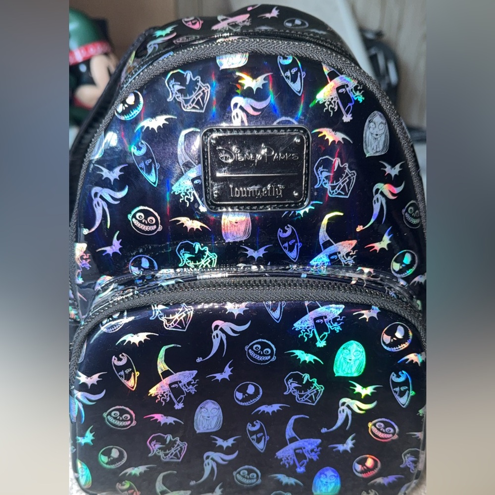 Loungefly Disney Holographic Black Nightmare Before Christmas